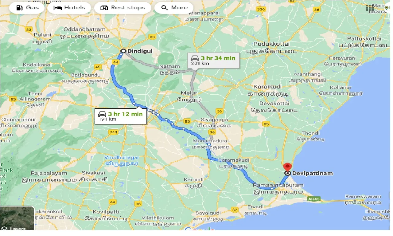 dindigul-to-devipattinam-one-way