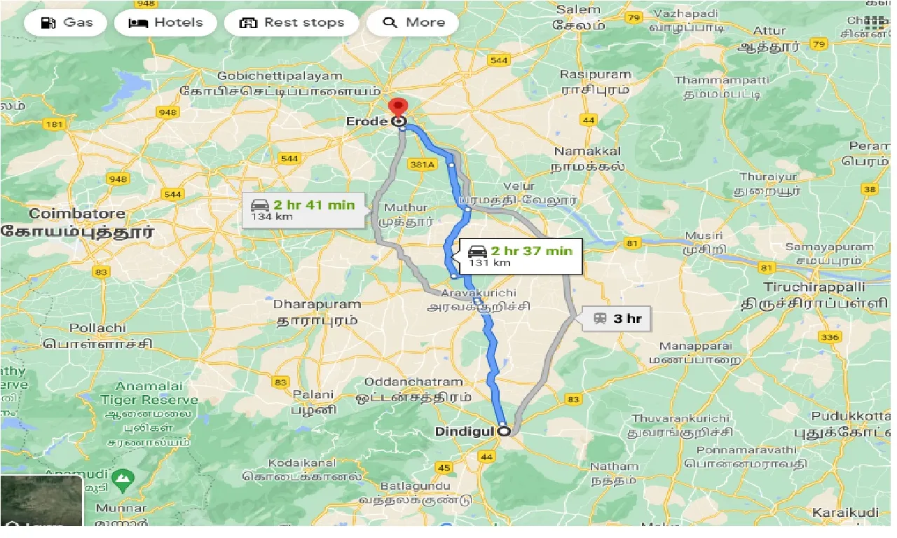 dindigul-to-erode-one-way