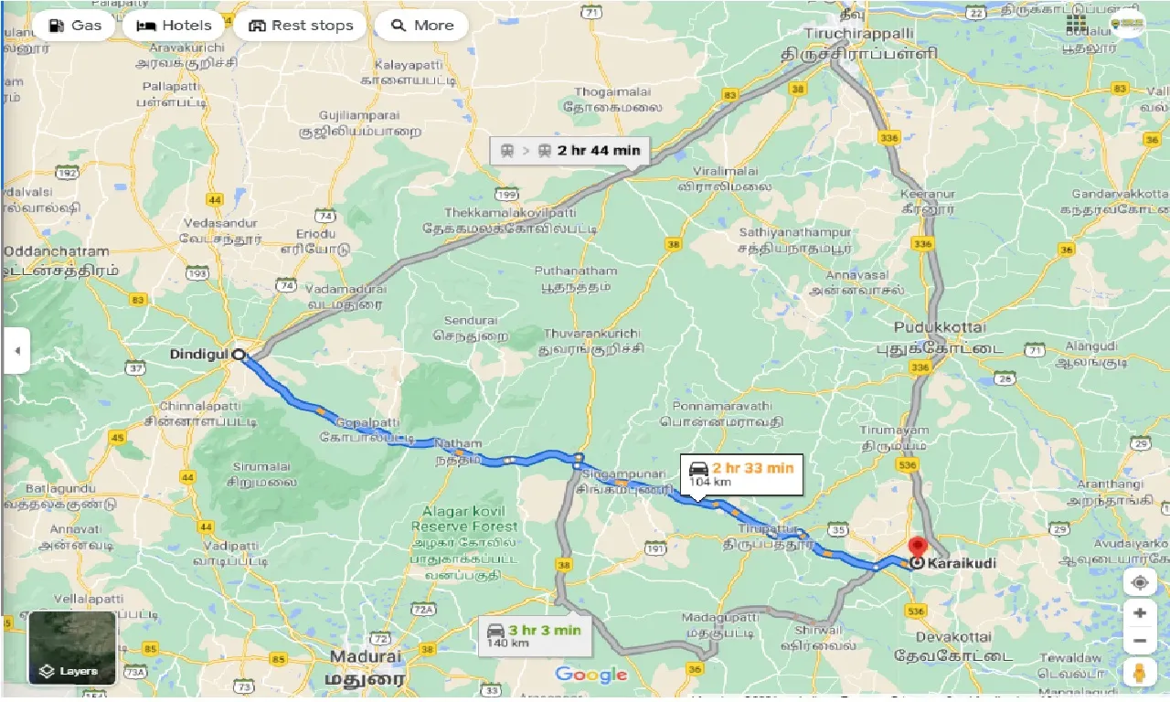 dindigul-to-karaikudi-round-trip