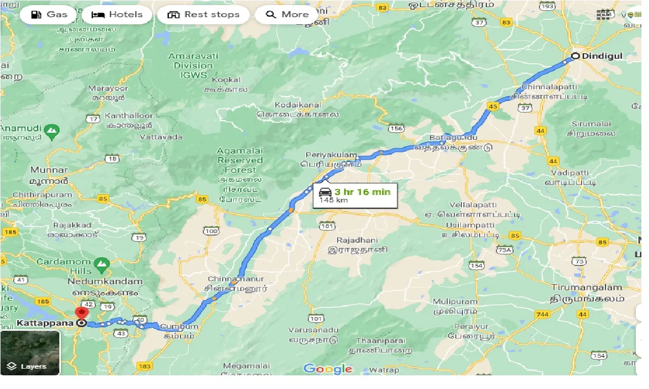 dindigul-to-kattappana-taxi