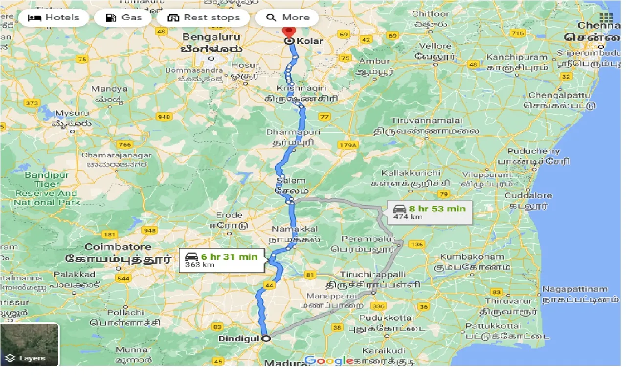 dindigul-to-kolar-one-way