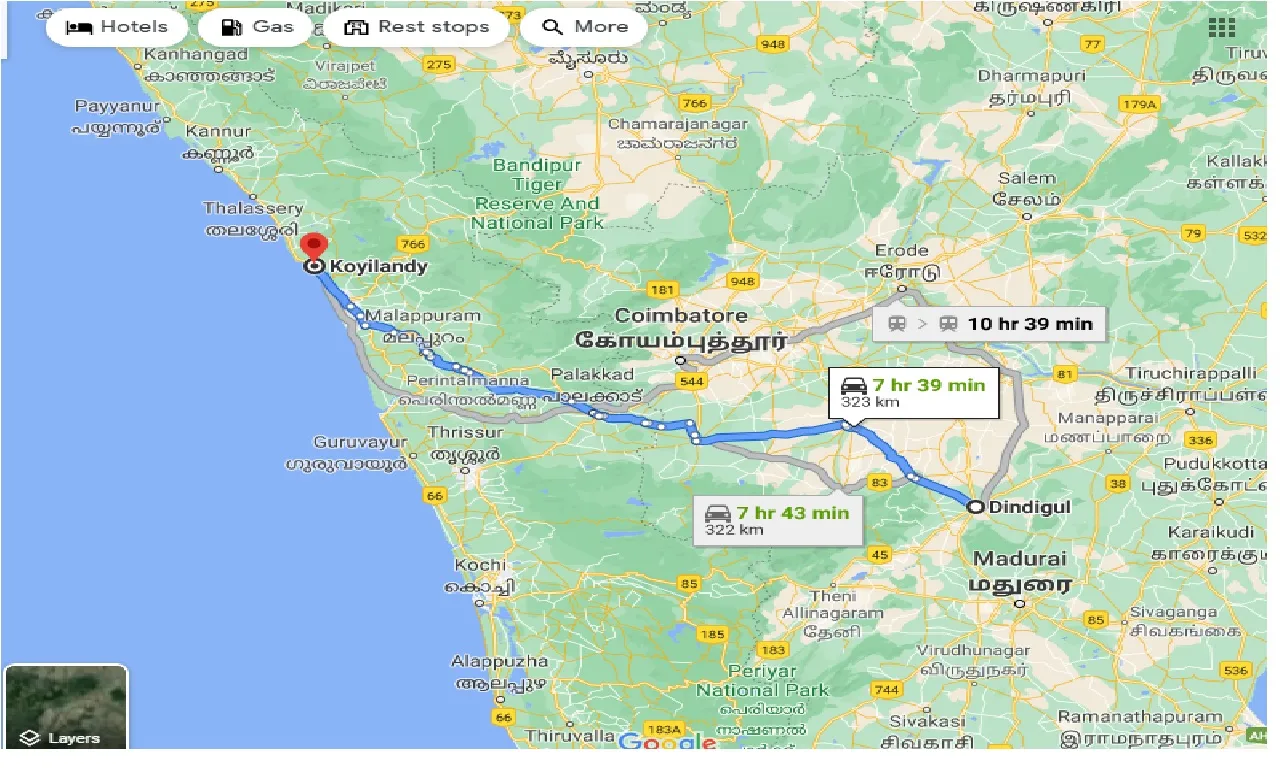 dindigul-to-koyilandy-one-way