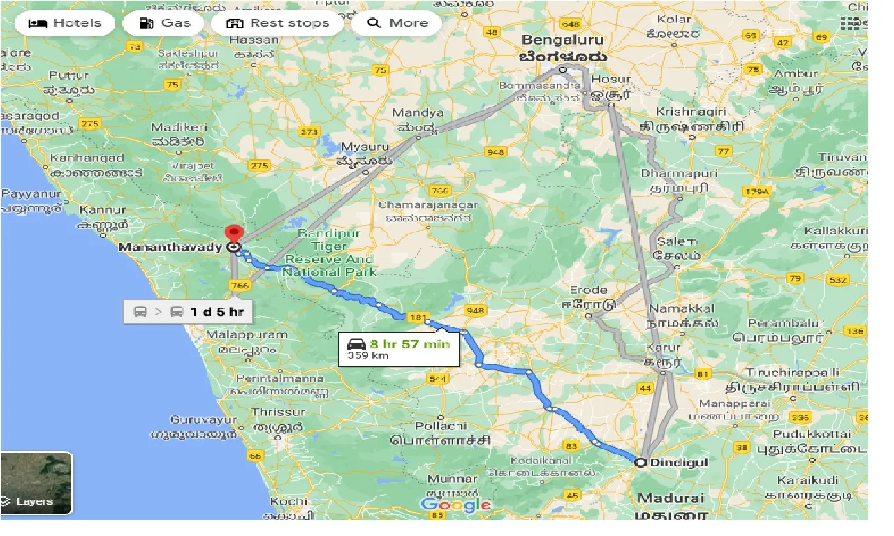 dindigul-to-mananthavady-one-way
