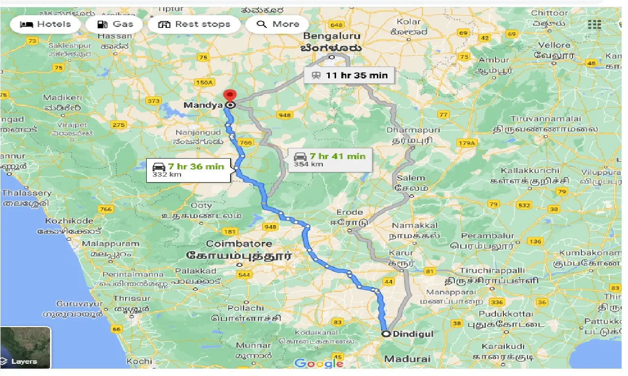 dindigul-to-mandya-one-way