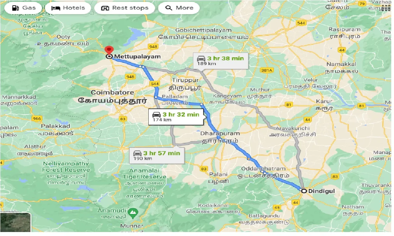 dindigul-to-mettupalayam-one-way