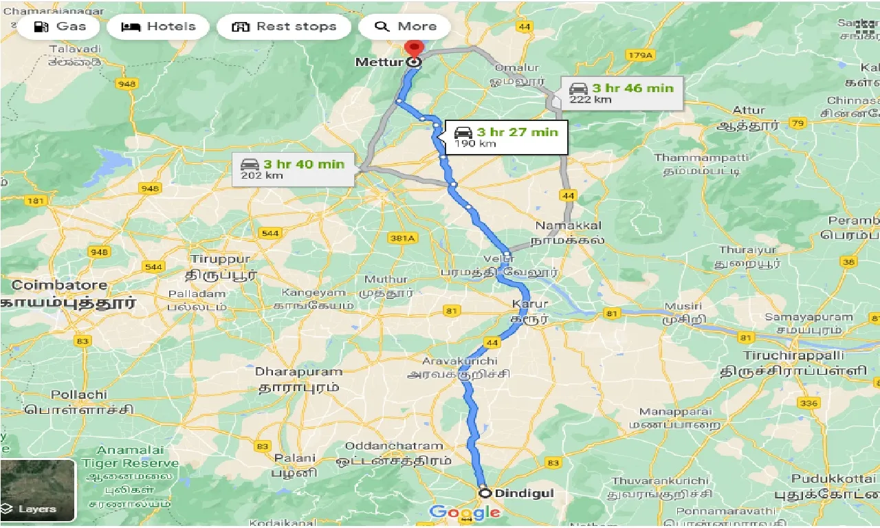 dindigul-to-mettur-taxi