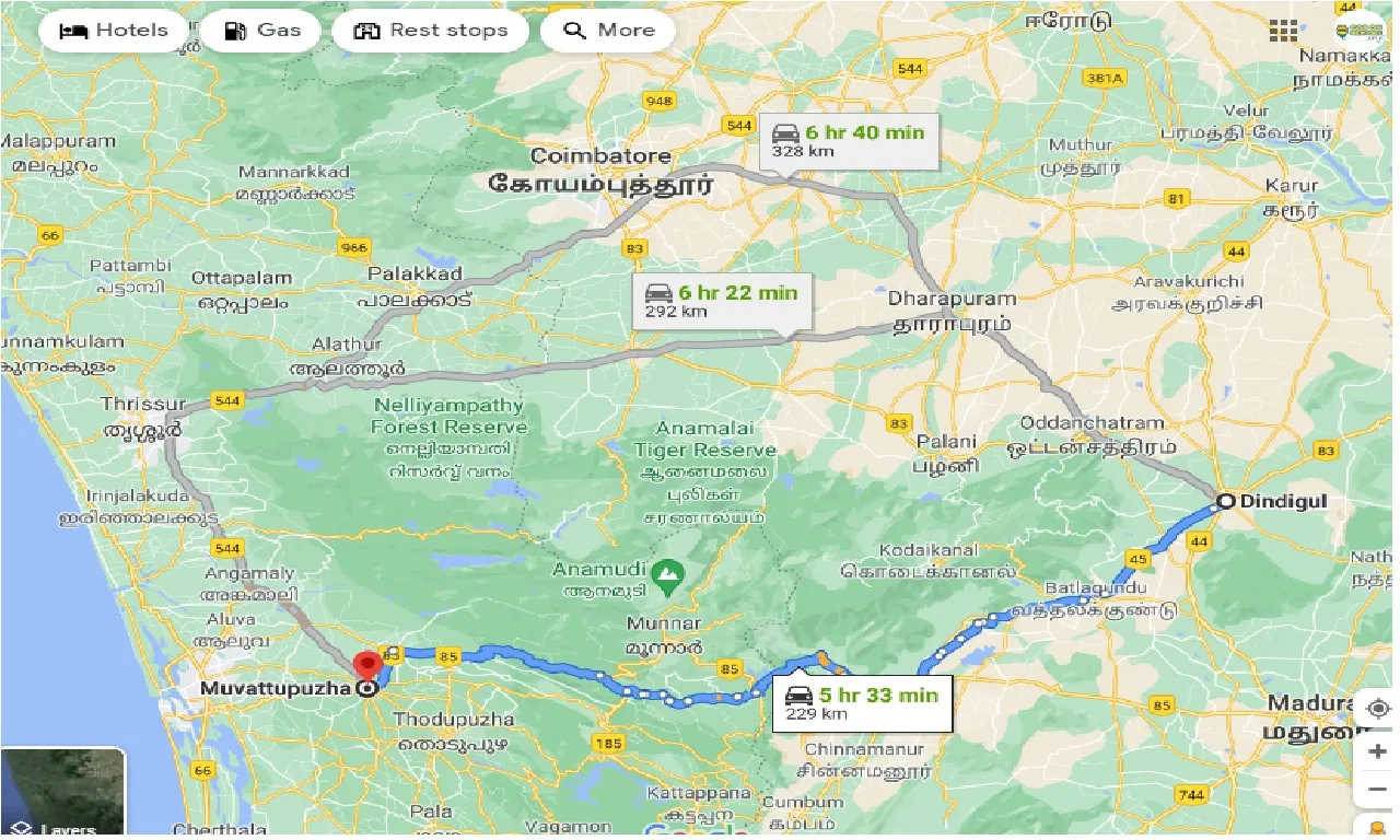dindigul-to-muvattupuzha-taxi