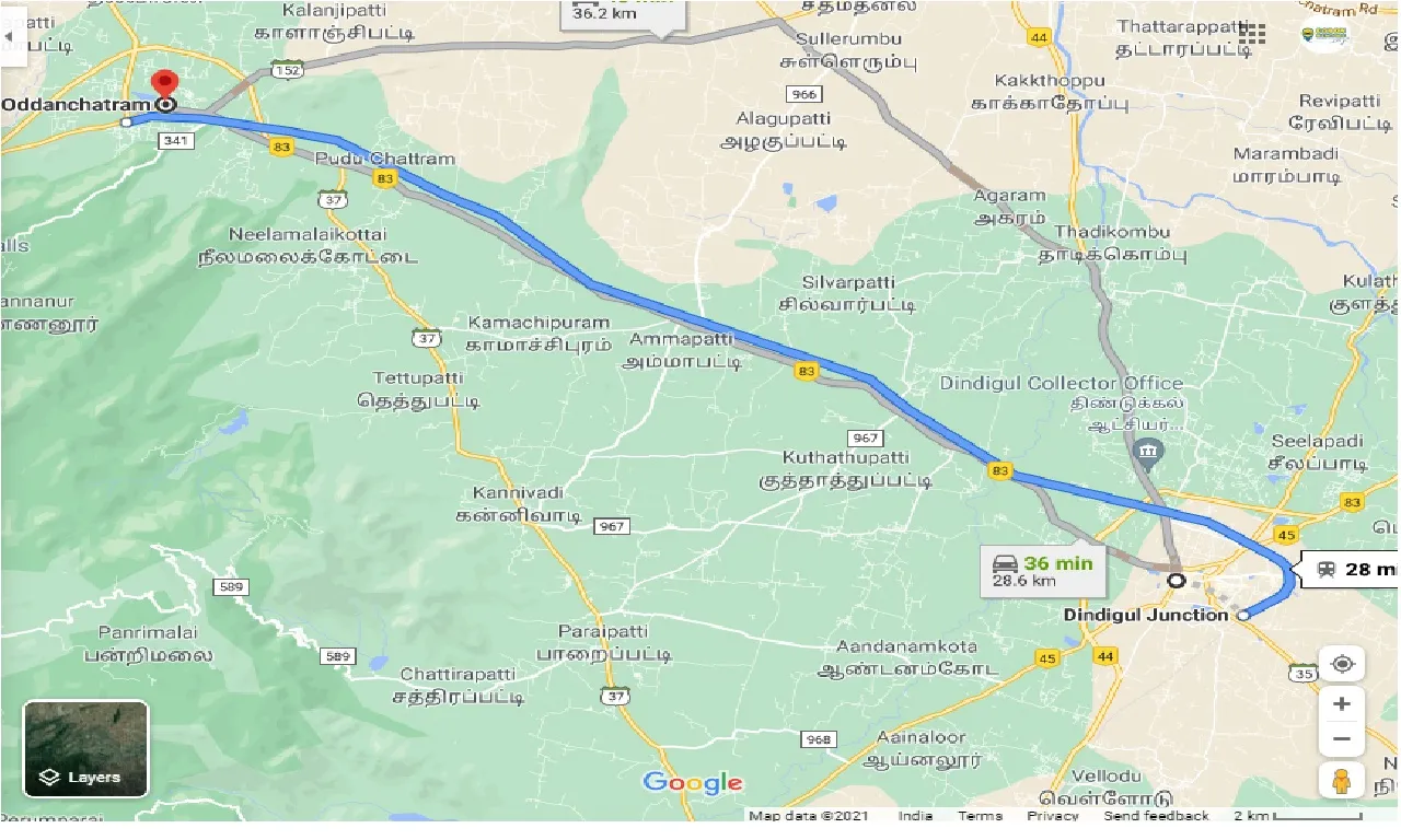 dindigul-to-oddanchatram-one-way