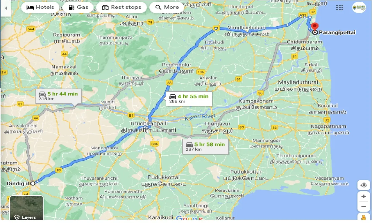 dindigul-to-parangipettai-taxi
