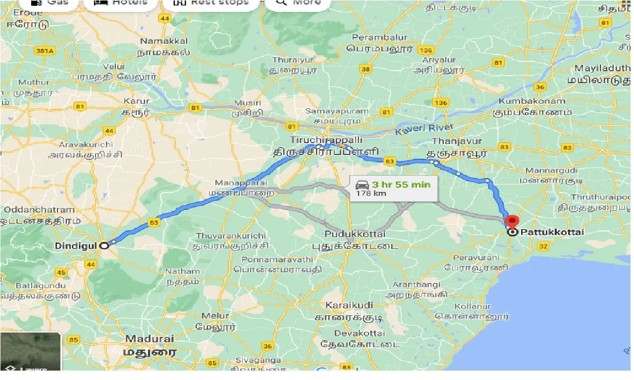 dindigul-to-pattukkottai-taxi