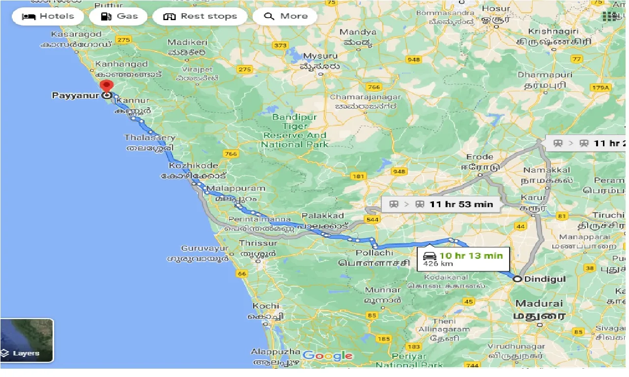 dindigul-to-payyannur-taxi