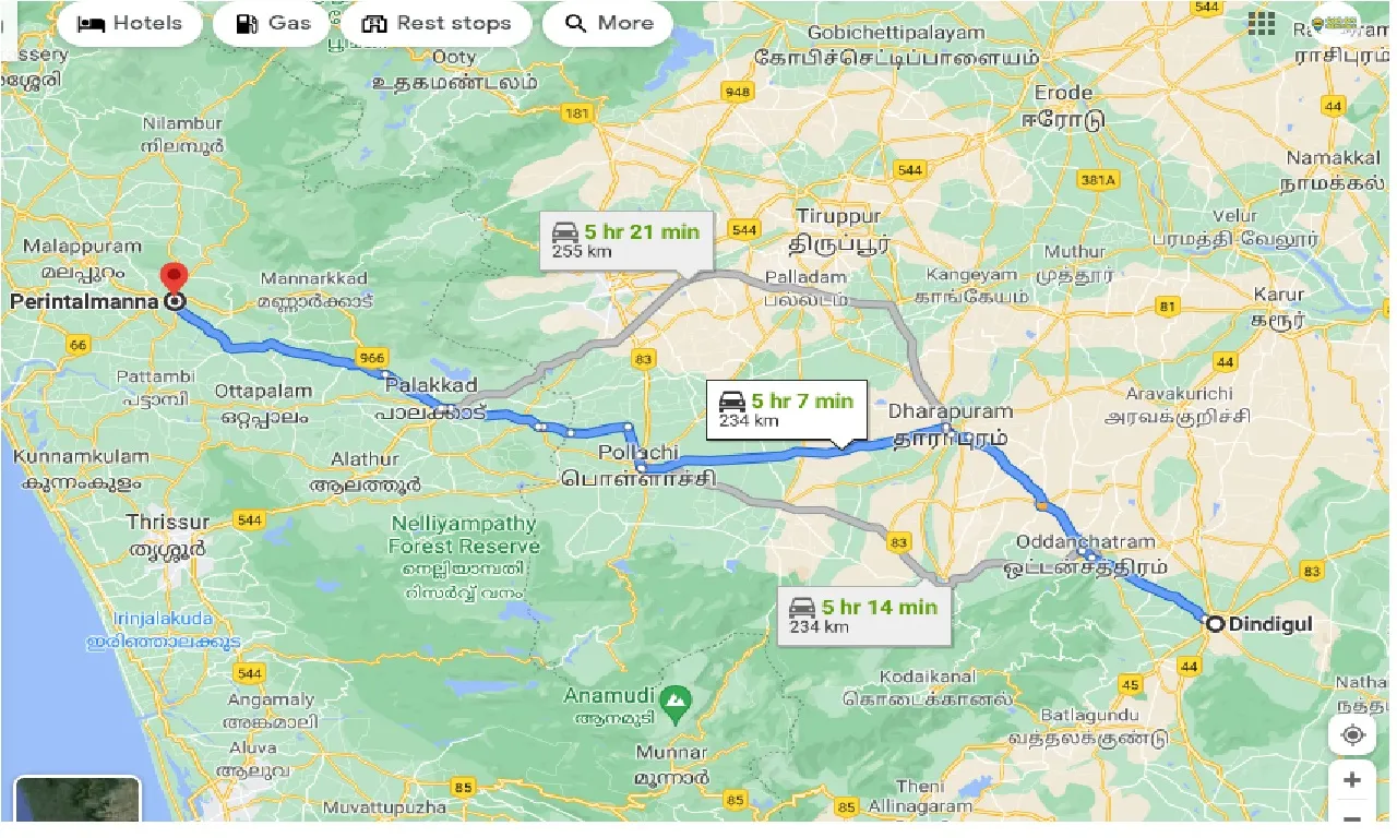 dindigul-to-perintalmanna-one-way