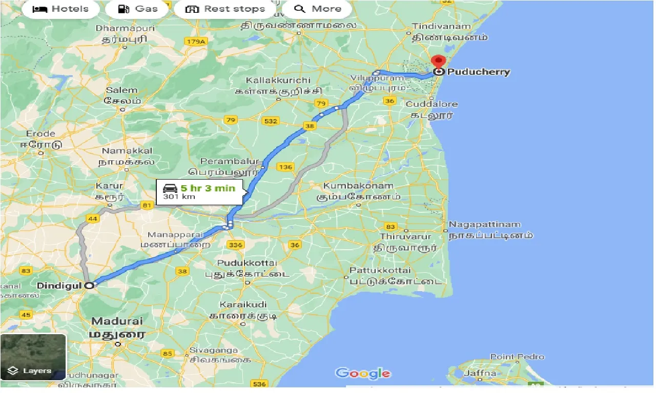 dindigul-to-puducherry-taxi