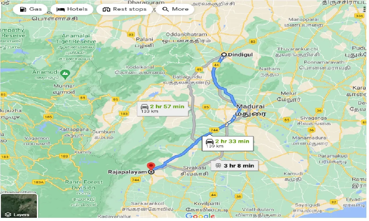 dindigul-to-rajapalayam-one-way