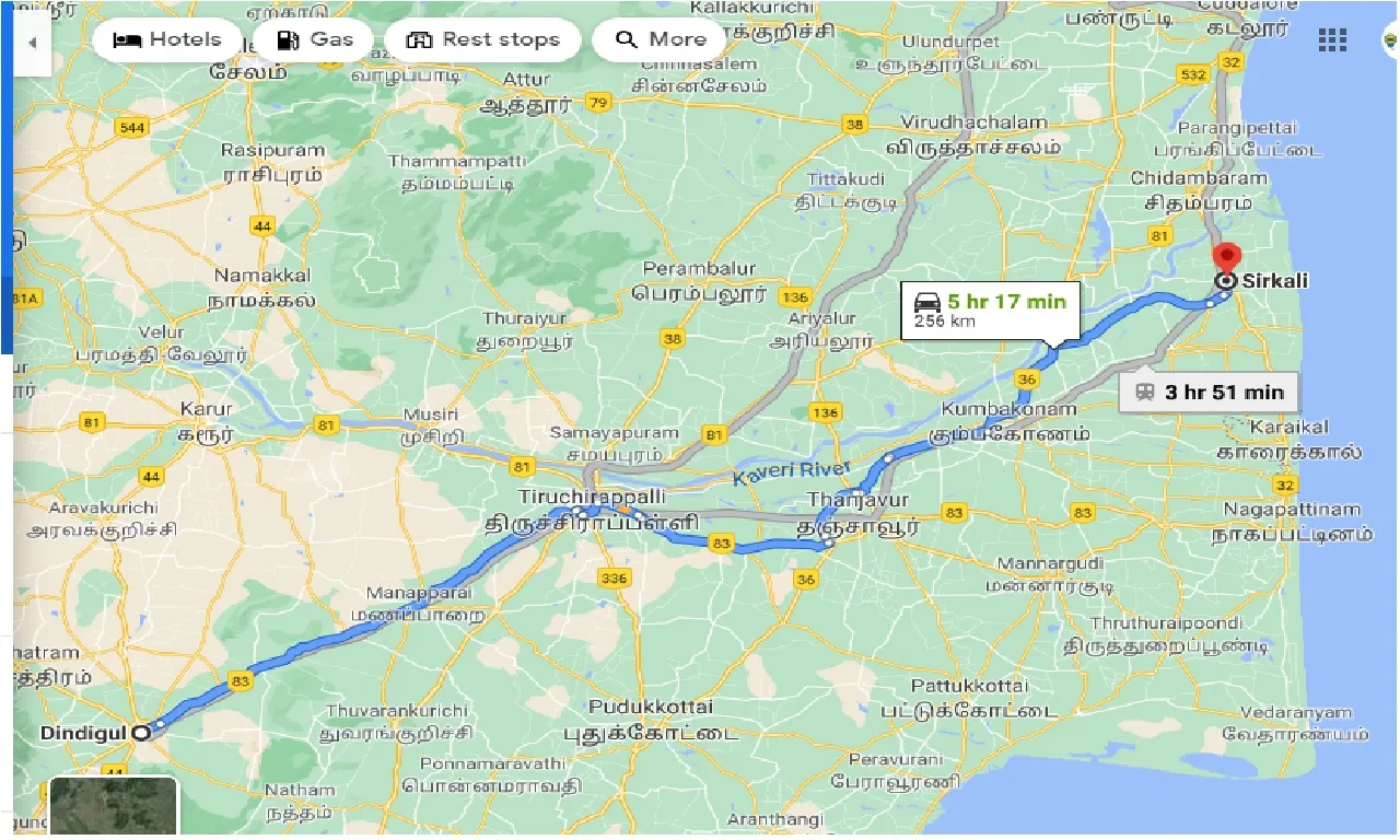 dindigul-to-sirkali-taxi