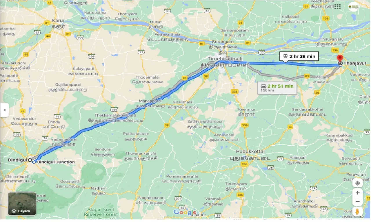 dindigul-to-thanjavur-round-trip