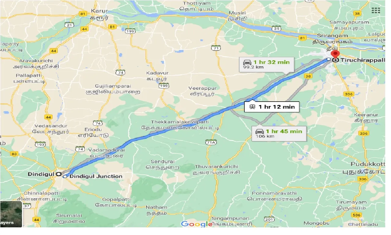 dindigul-to-tiruchirappalli-taxi