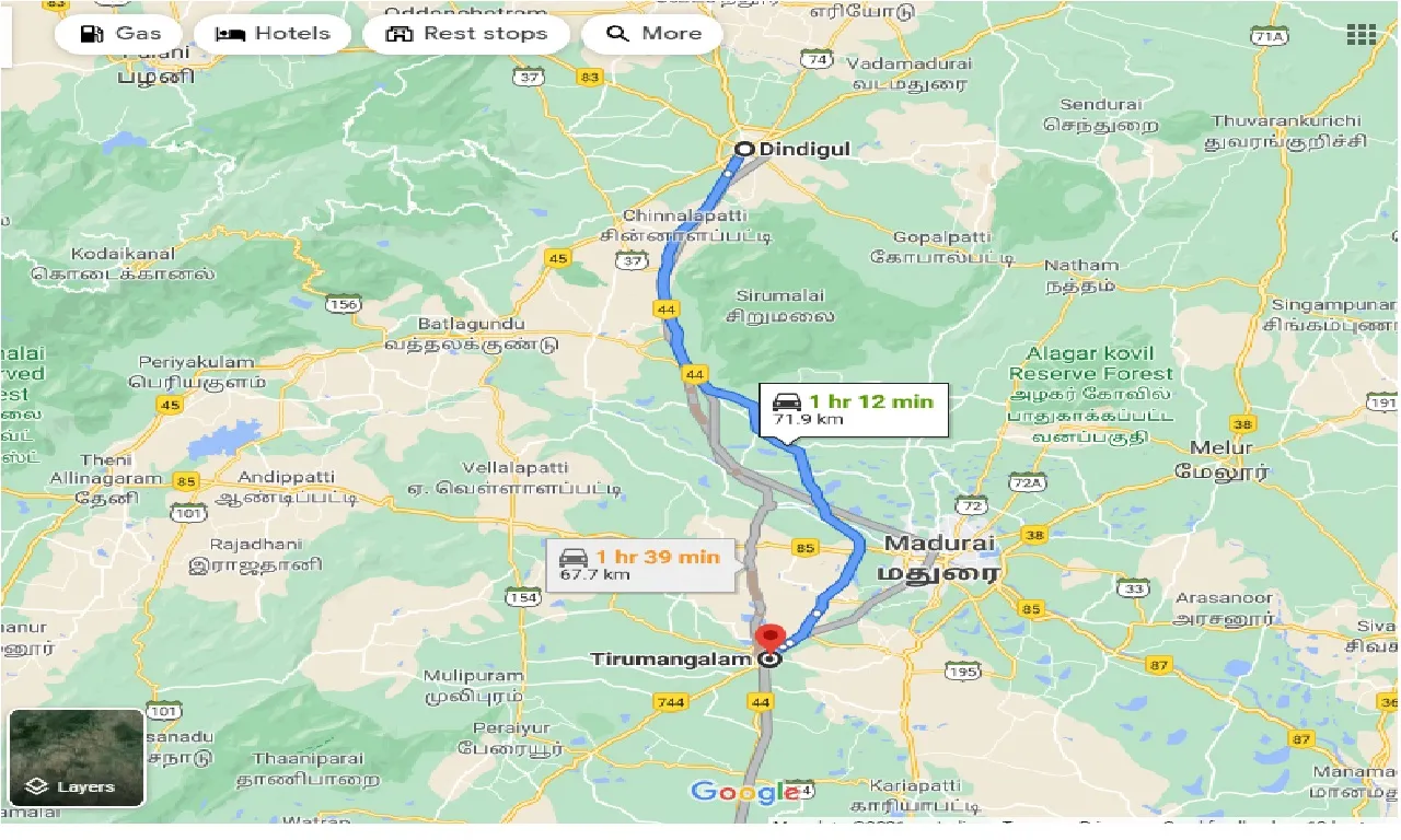 dindigul-to-tirumangalam-taxi