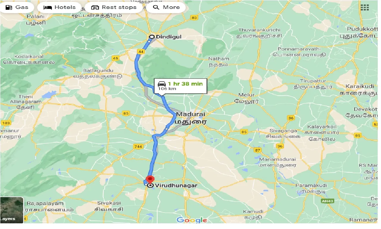 dindigul-to-virudhunagar-taxi
