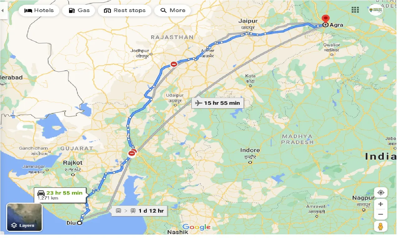diu-to-agra-taxi