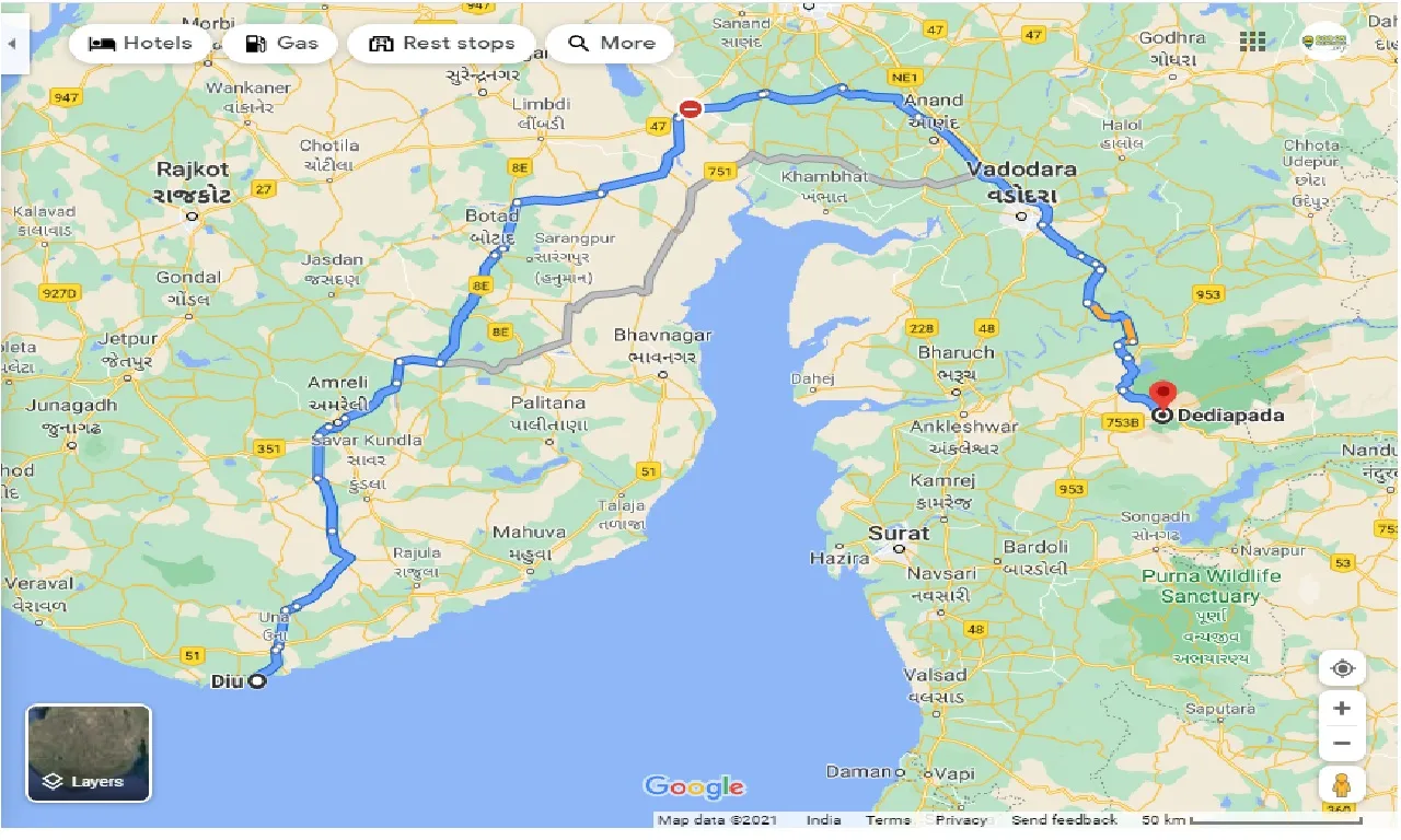 diu-to-dediapada-one-way
