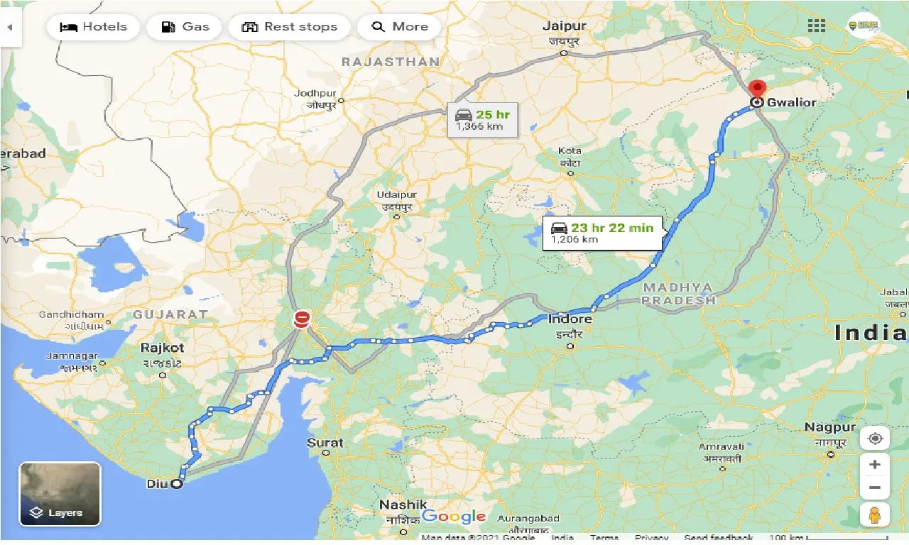 diu-to-gwalior-one-way