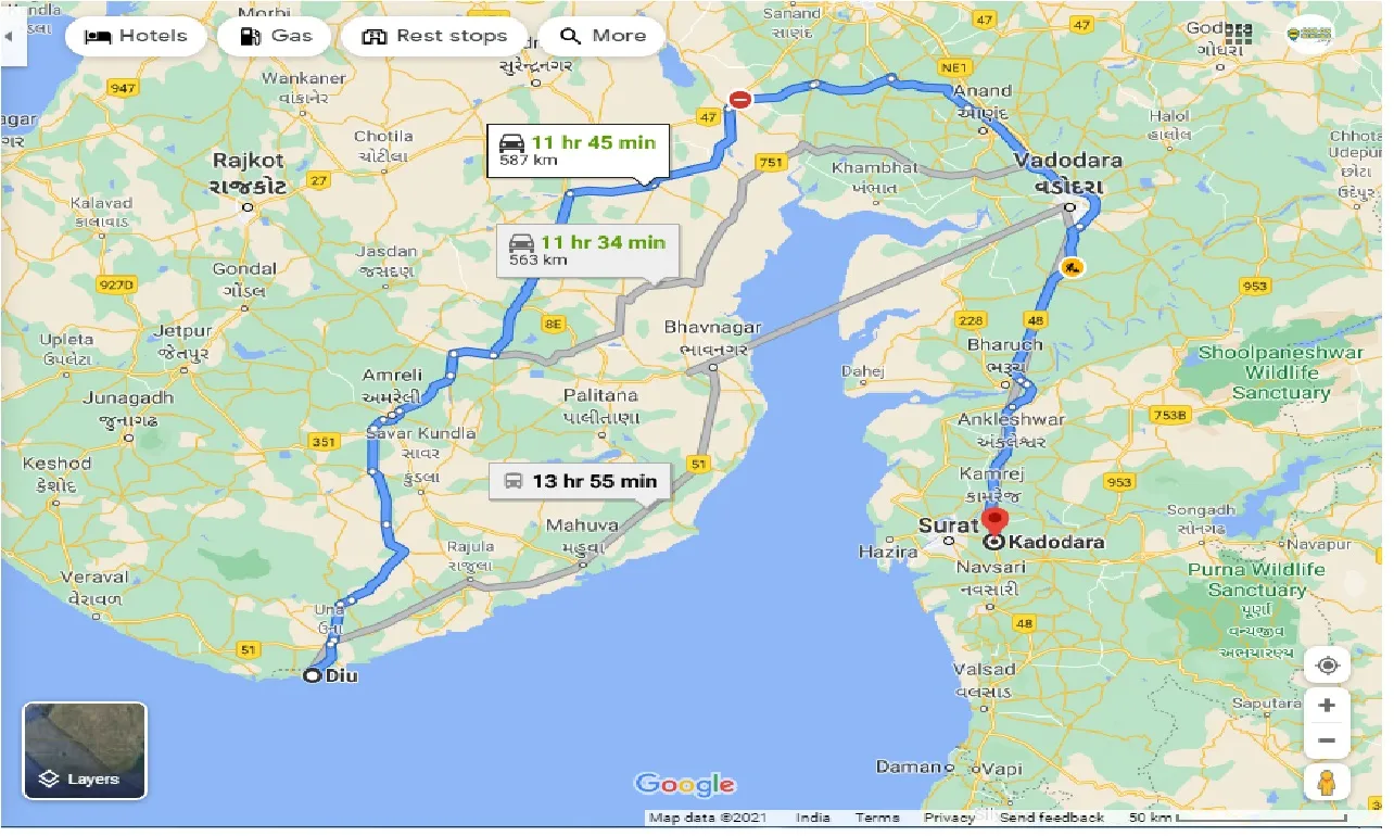 diu-to-kadodara-taxi