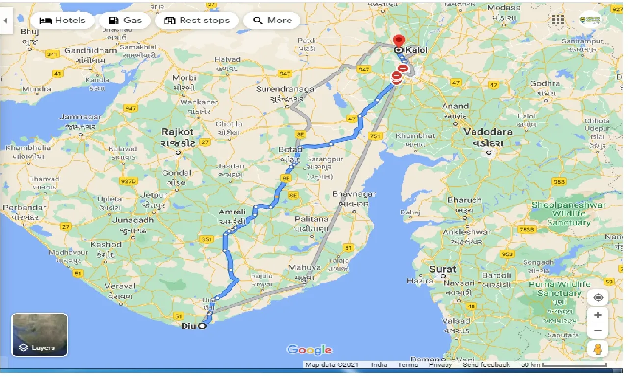 diu-to-kalol-one-way
