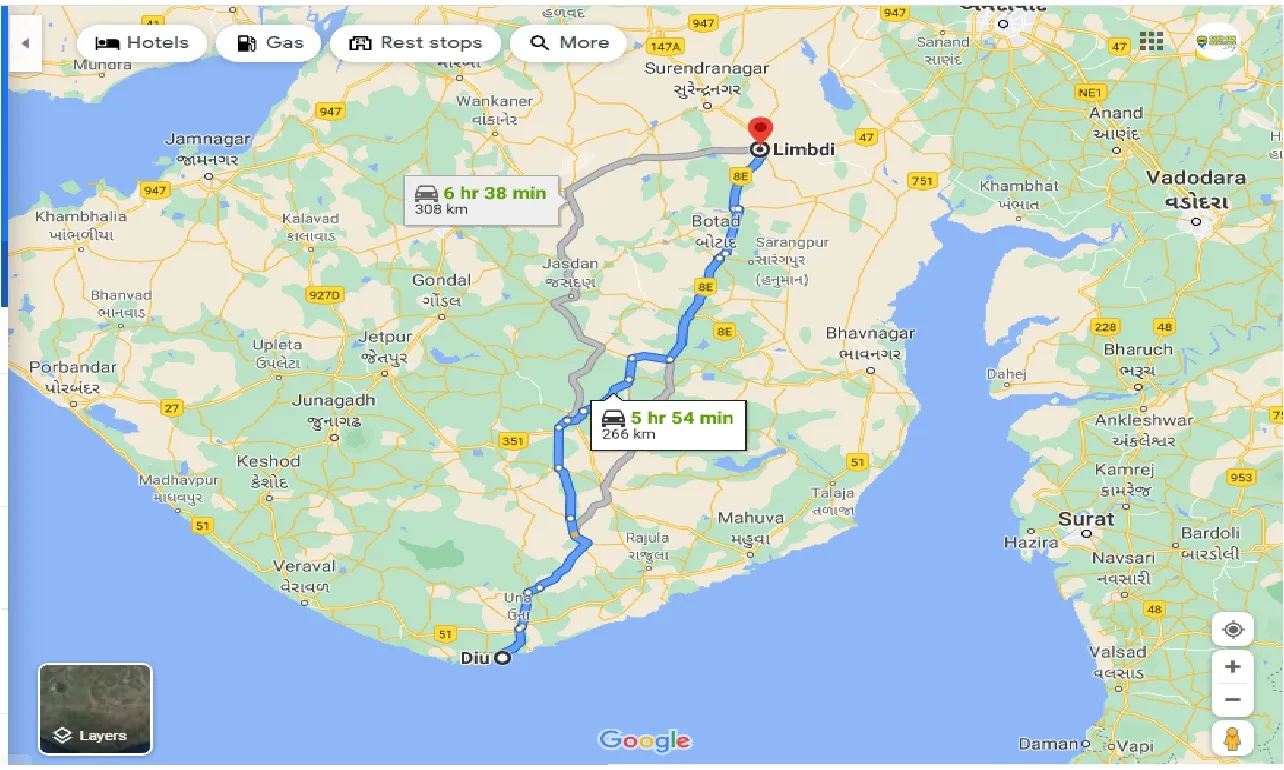 diu-to-limbdi-taxi