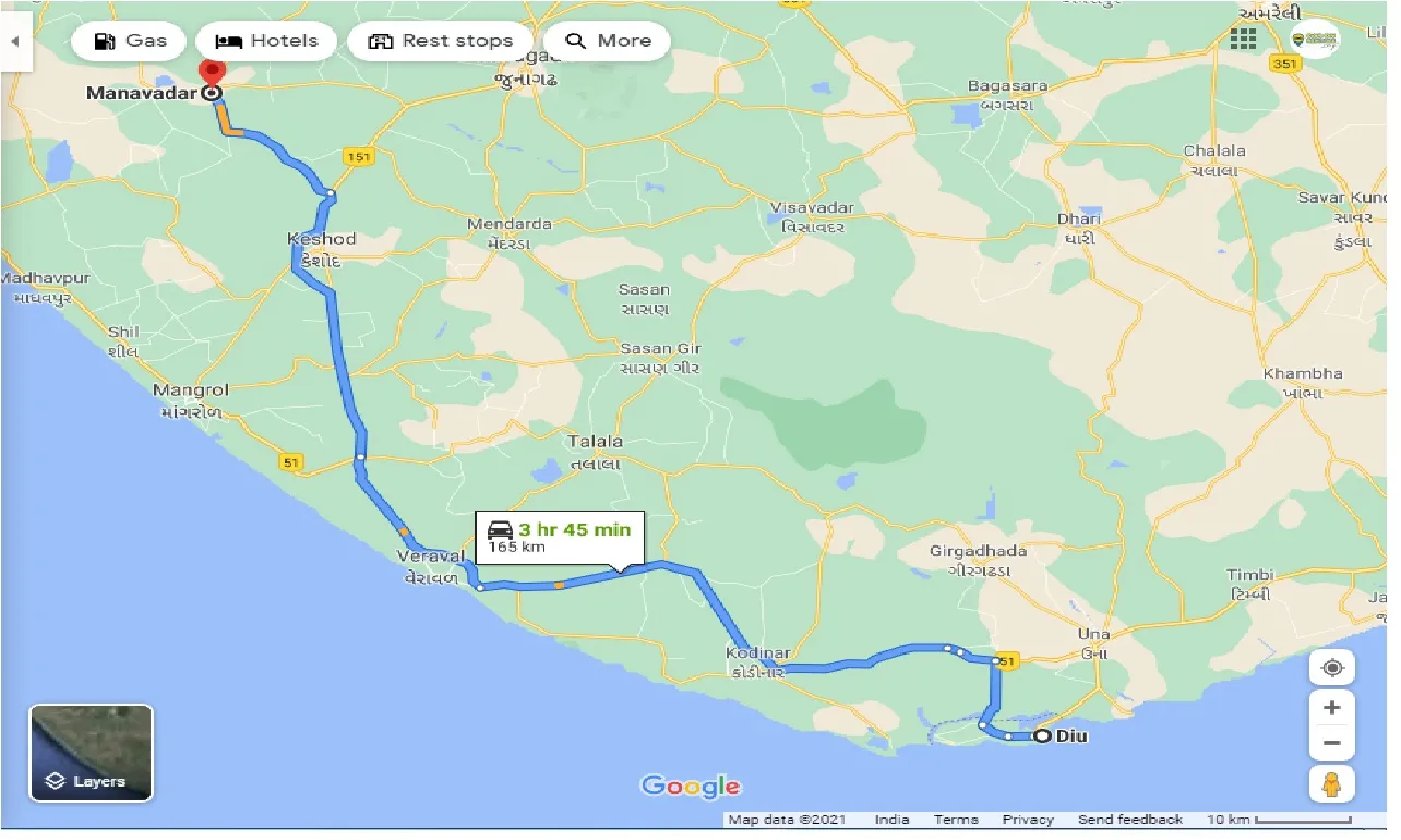 diu-to-manavadar-taxi