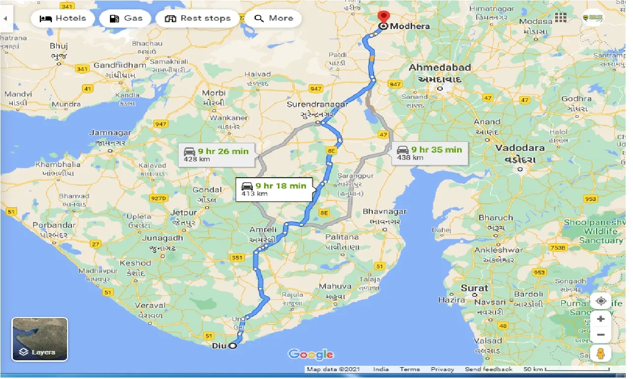 diu-to-modhera-taxi