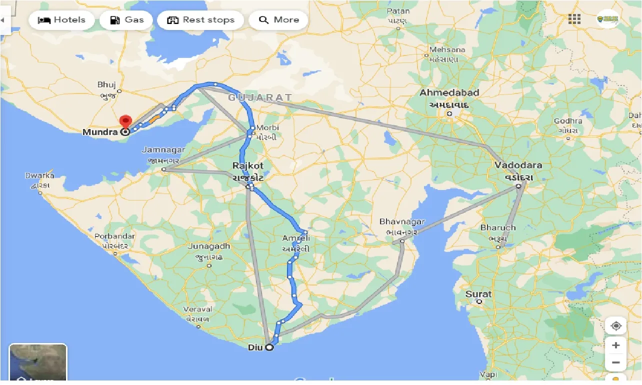 diu-to-mundra-one-way