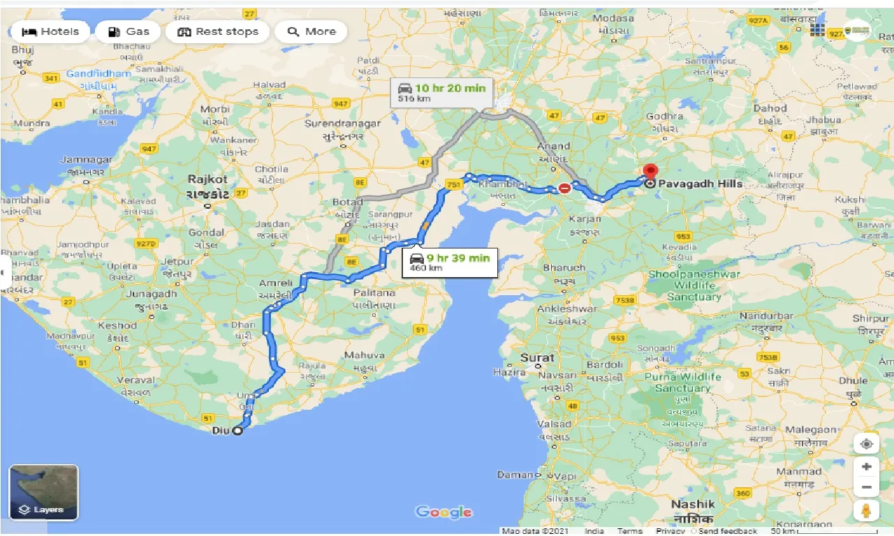 diu-to-pavagadh-round-trip
