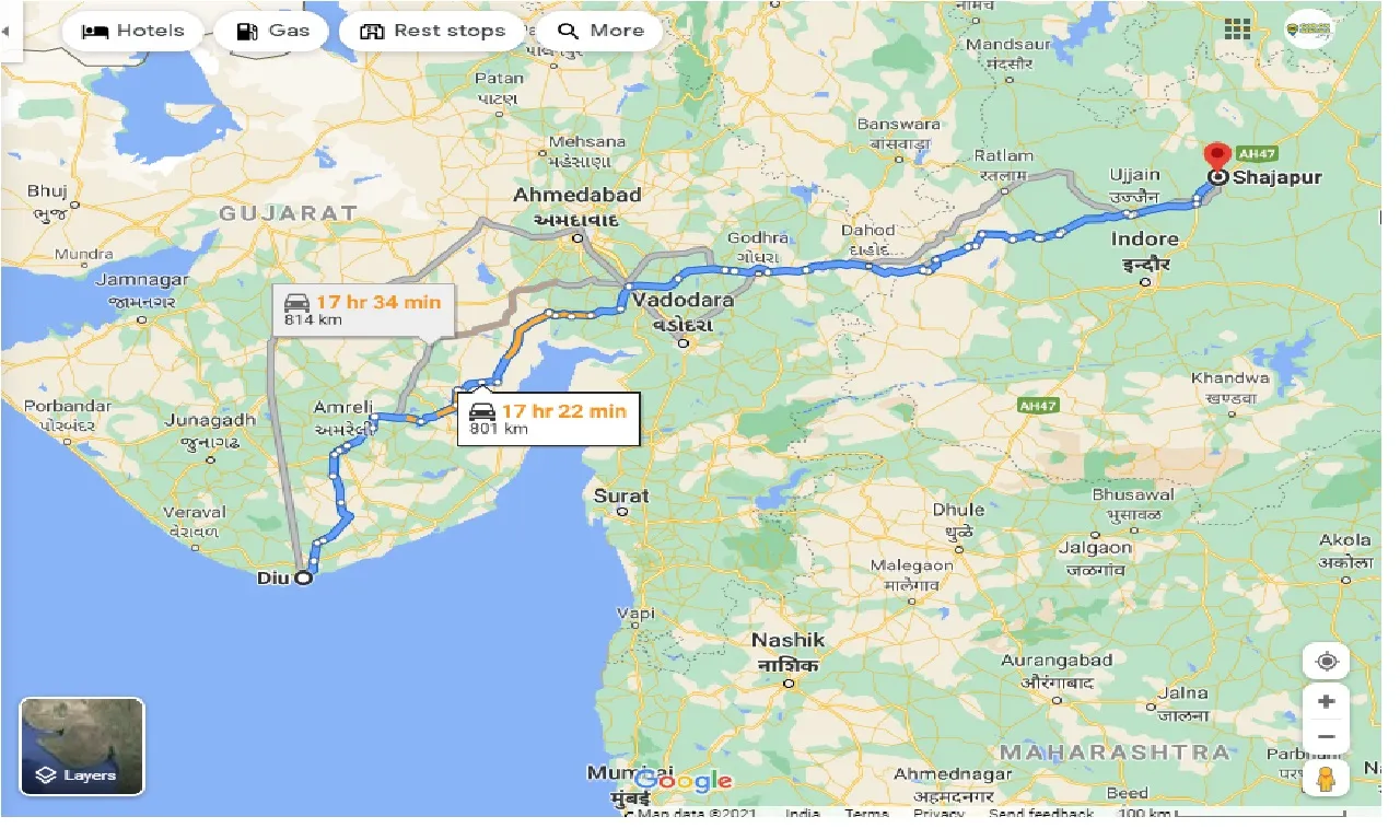 diu-to-shajapur-one-way