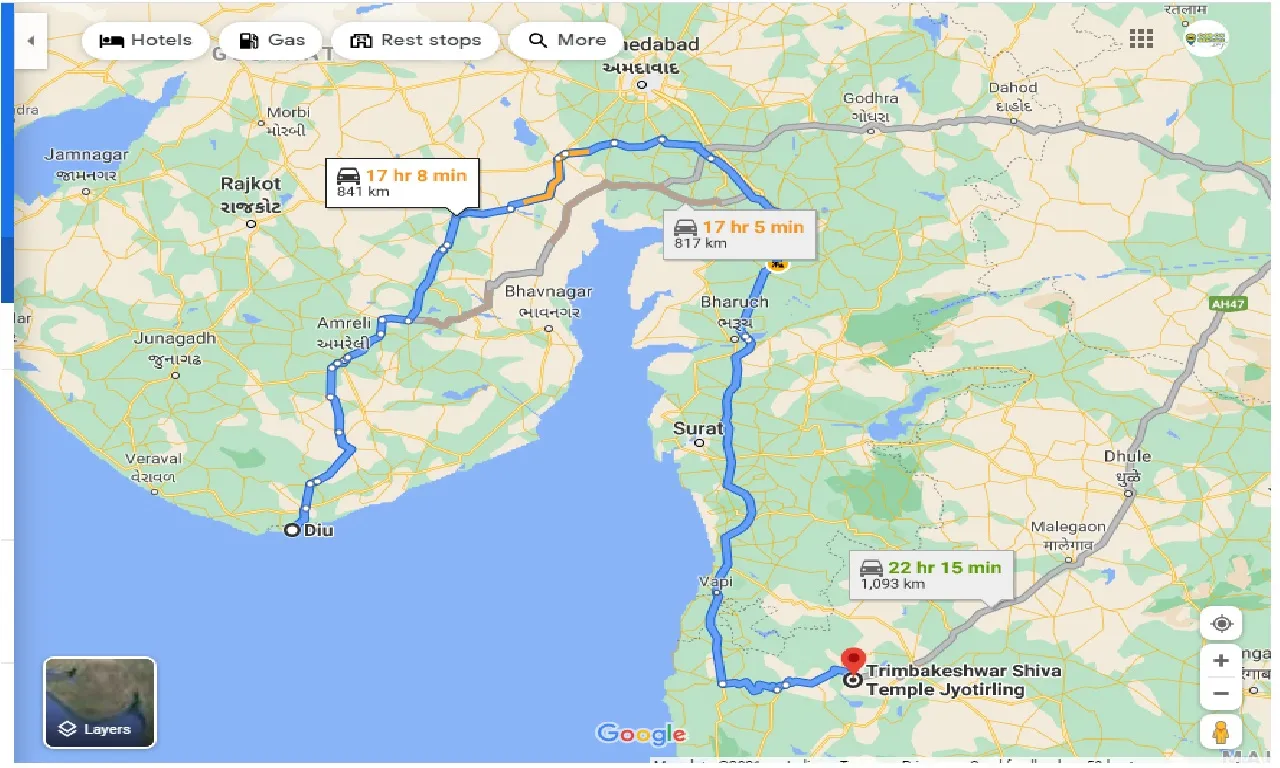 Diu To Trimbakeshwar Taxi diu-to-trimbakeshwar-taxi