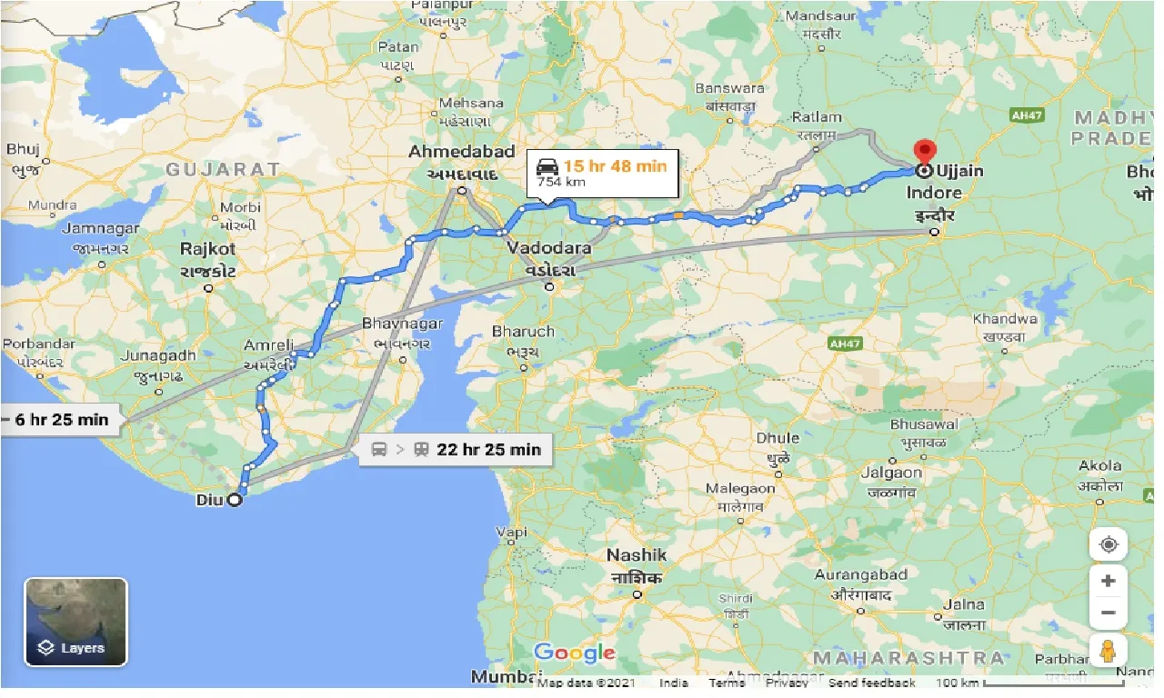 diu-to-ujjain-taxi