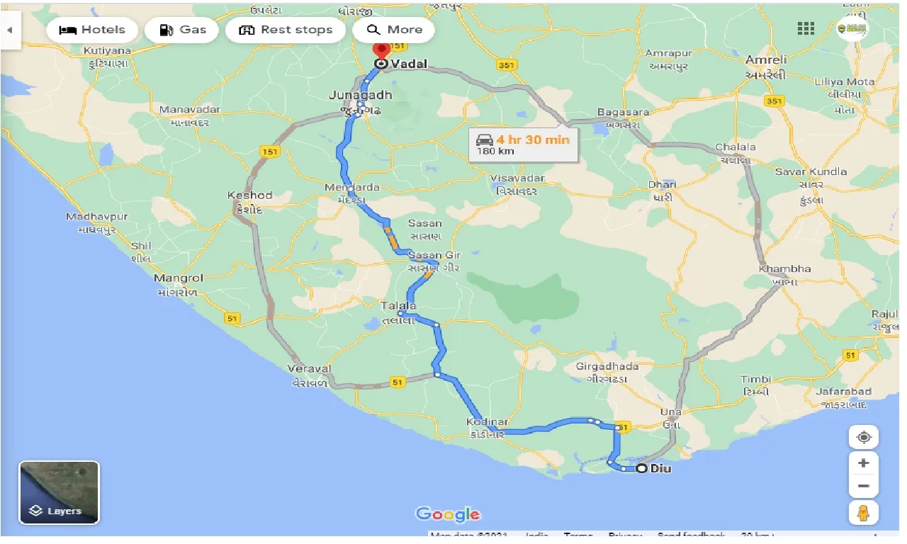 diu-to-vadal-one-way