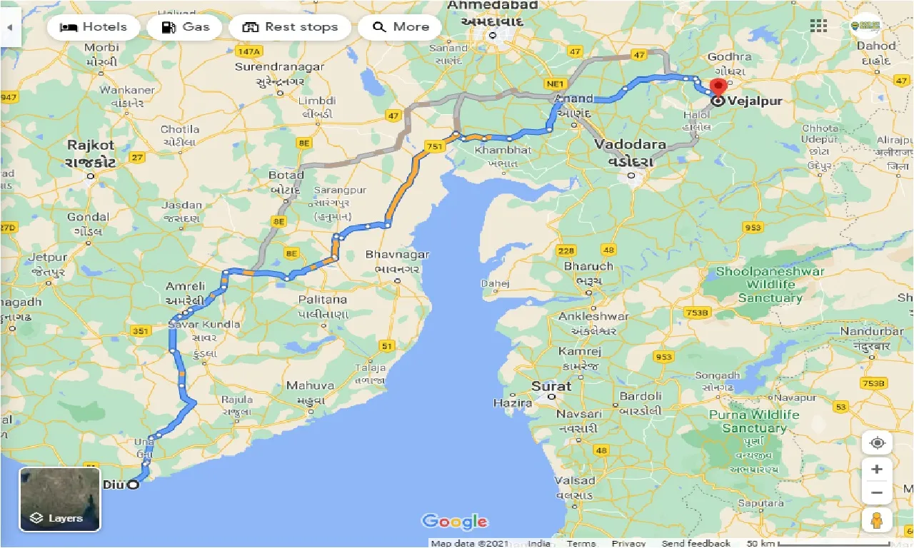 diu-to-vejalpur-one-way