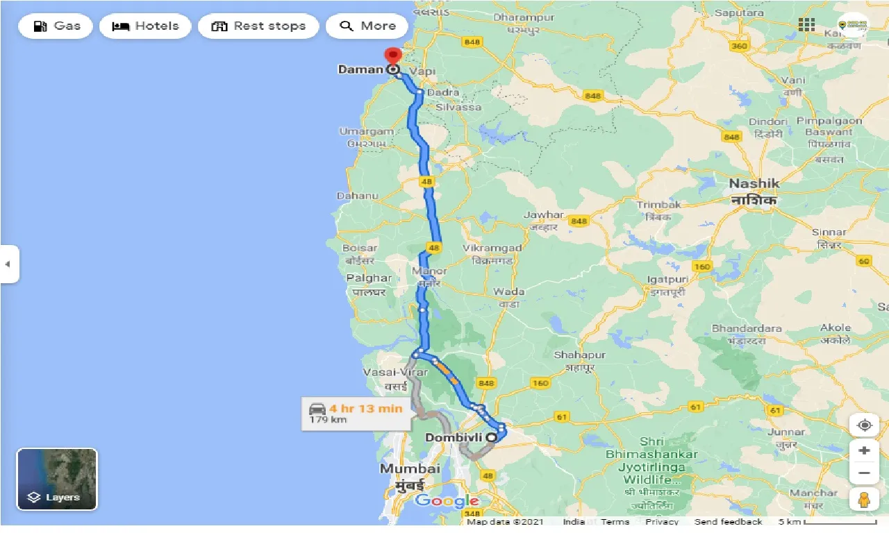 dombivli-to-daman-round-trip