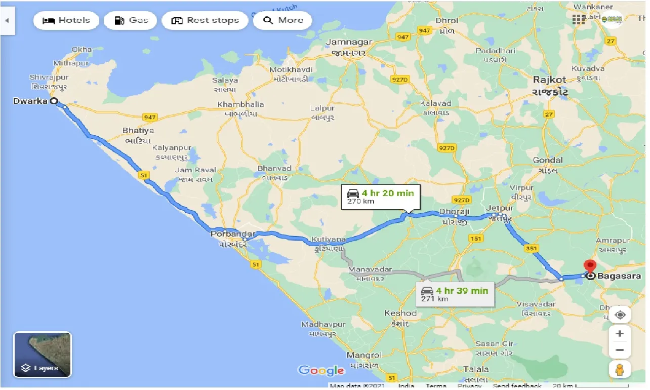 dwarka-to-bagasara-one-way