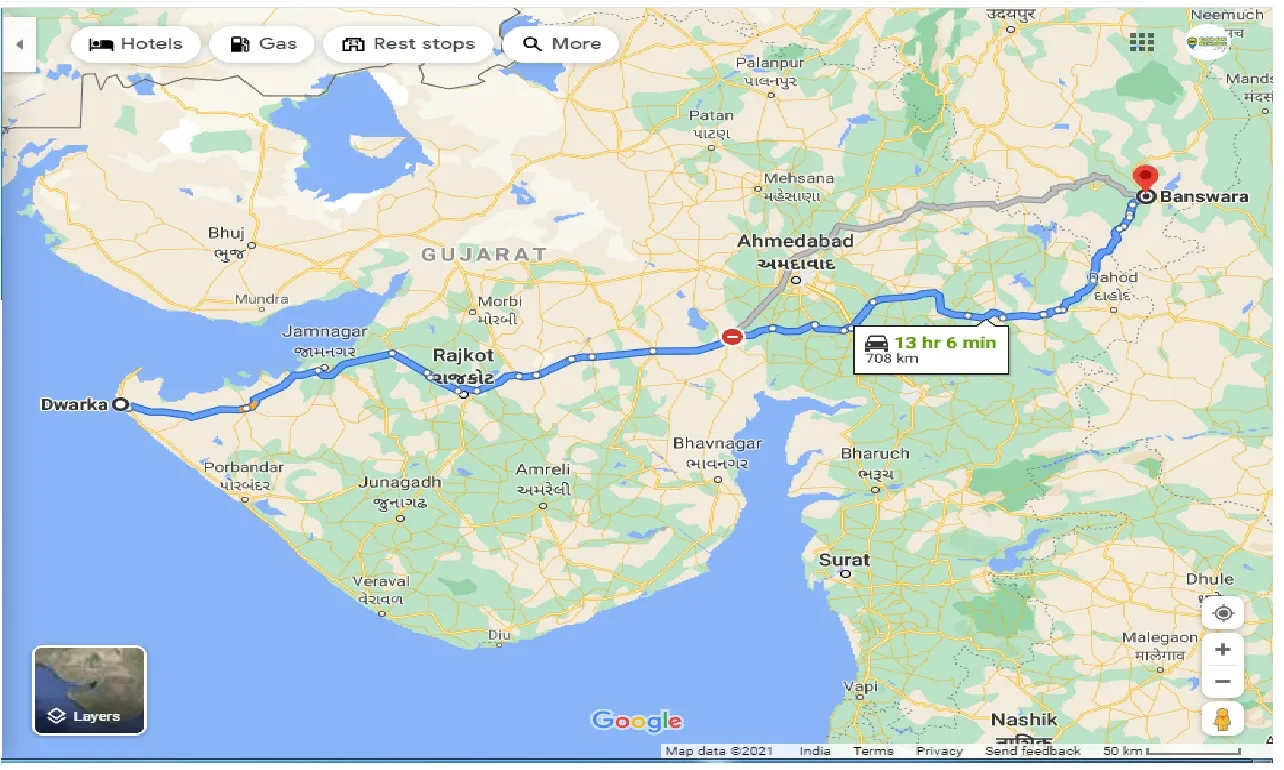 dwarka-to-banswara-taxi