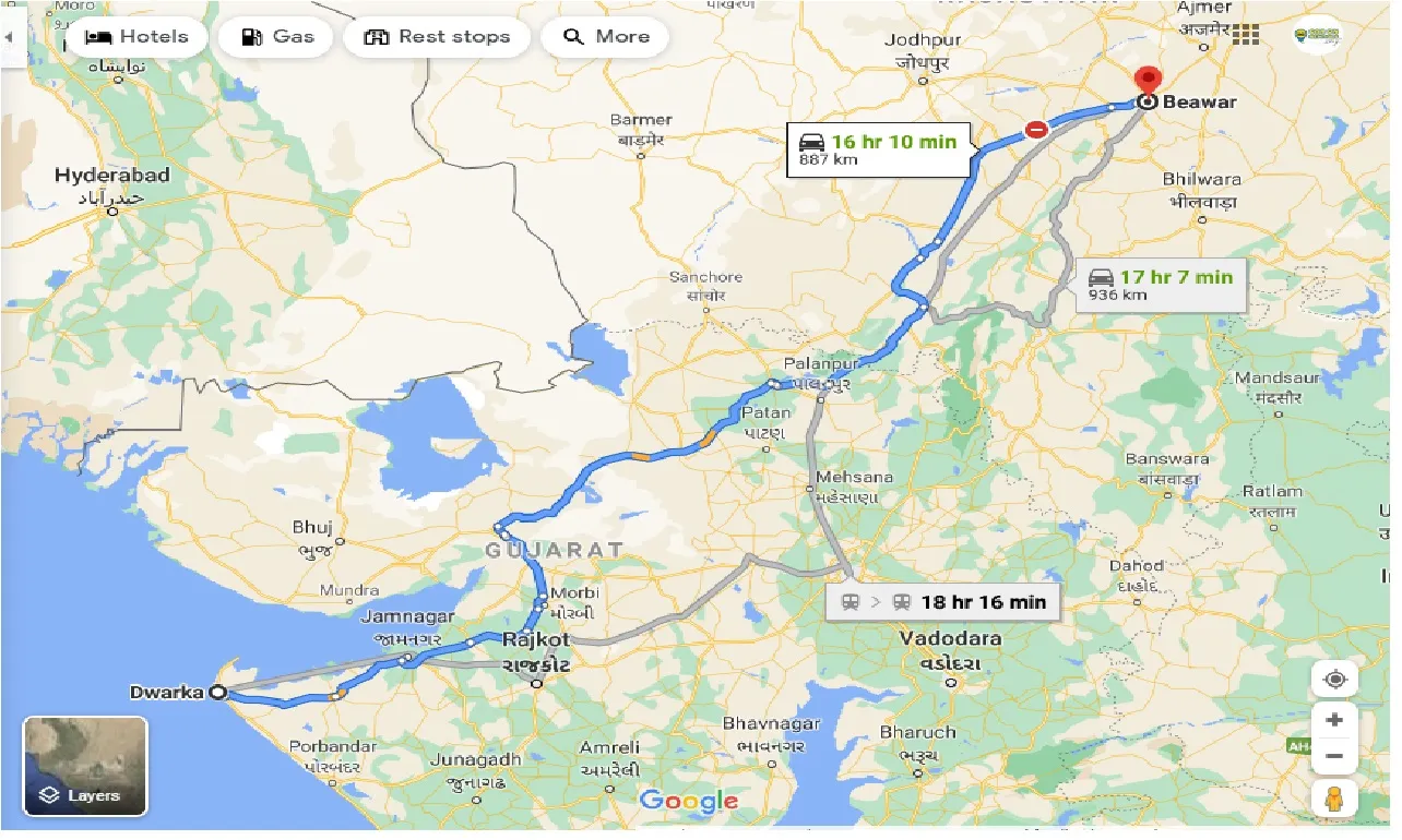 dwarka-to-beawar-one-way