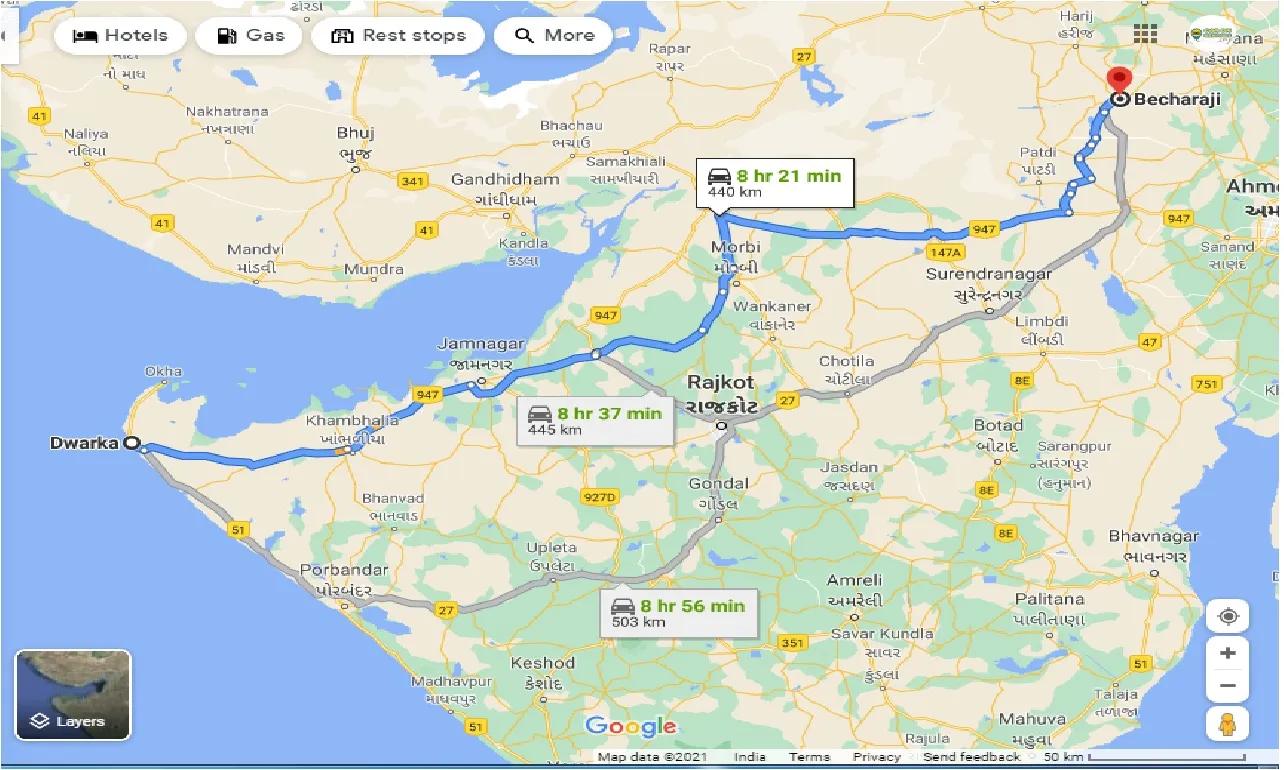 dwarka-to-becharaji-one-way