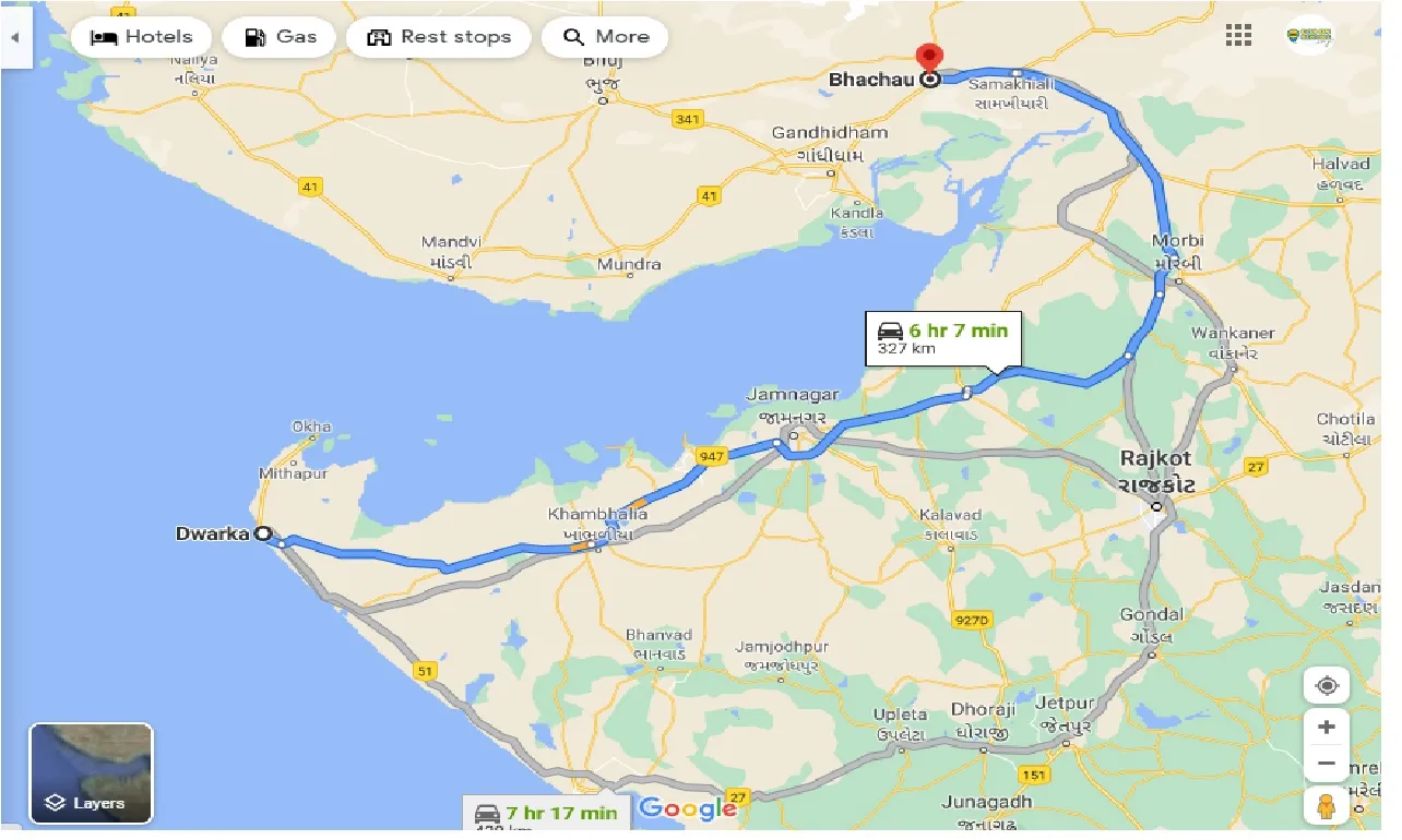 dwarka-to-bhachau-one-way