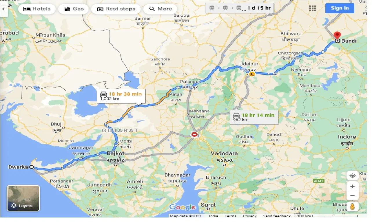 dwarka-to-bundi-one-way