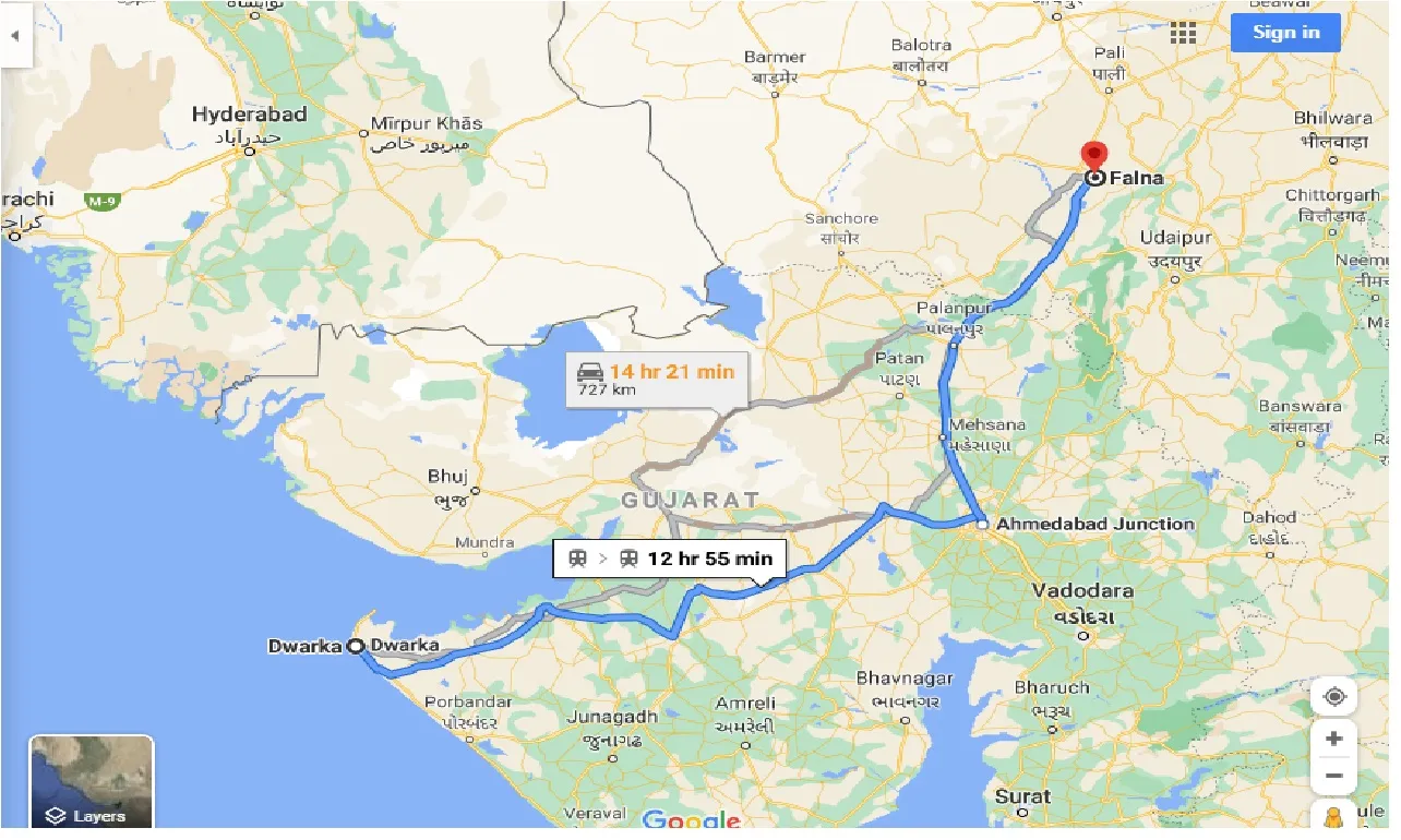 dwarka-to-falna-one-way