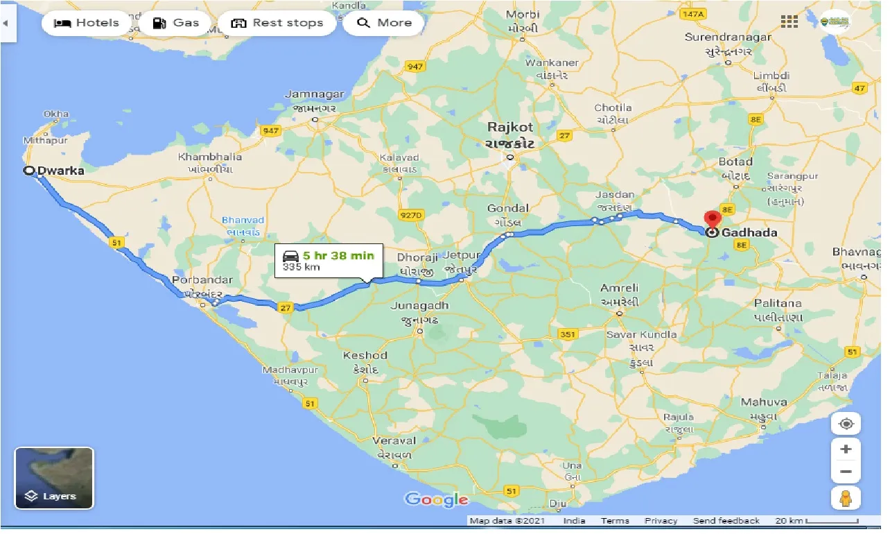dwarka-to-gadhada-one-way
