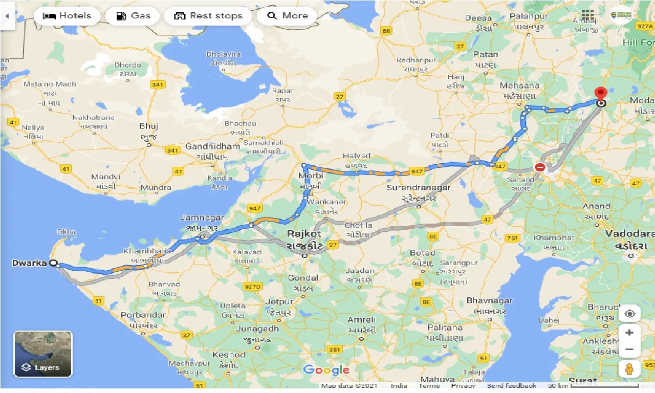 dwarka-to-himatnagar-one-way