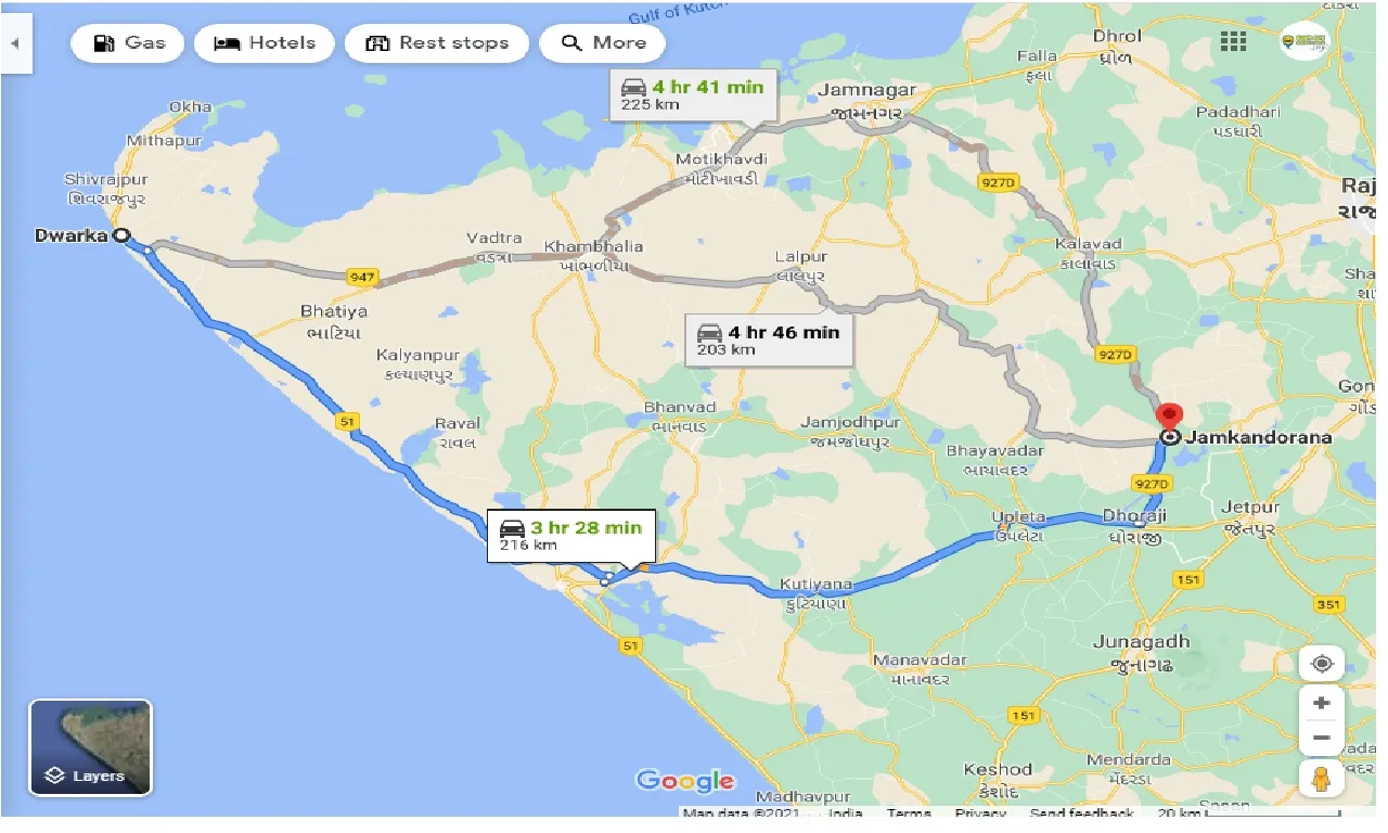 dwarka-to-jamkandorana-taxi