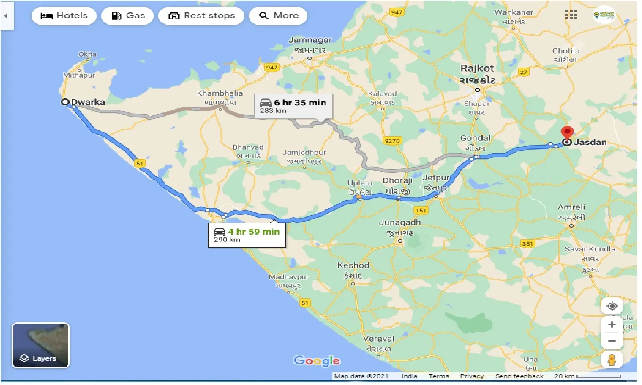 dwarka-to-jasdan-taxi